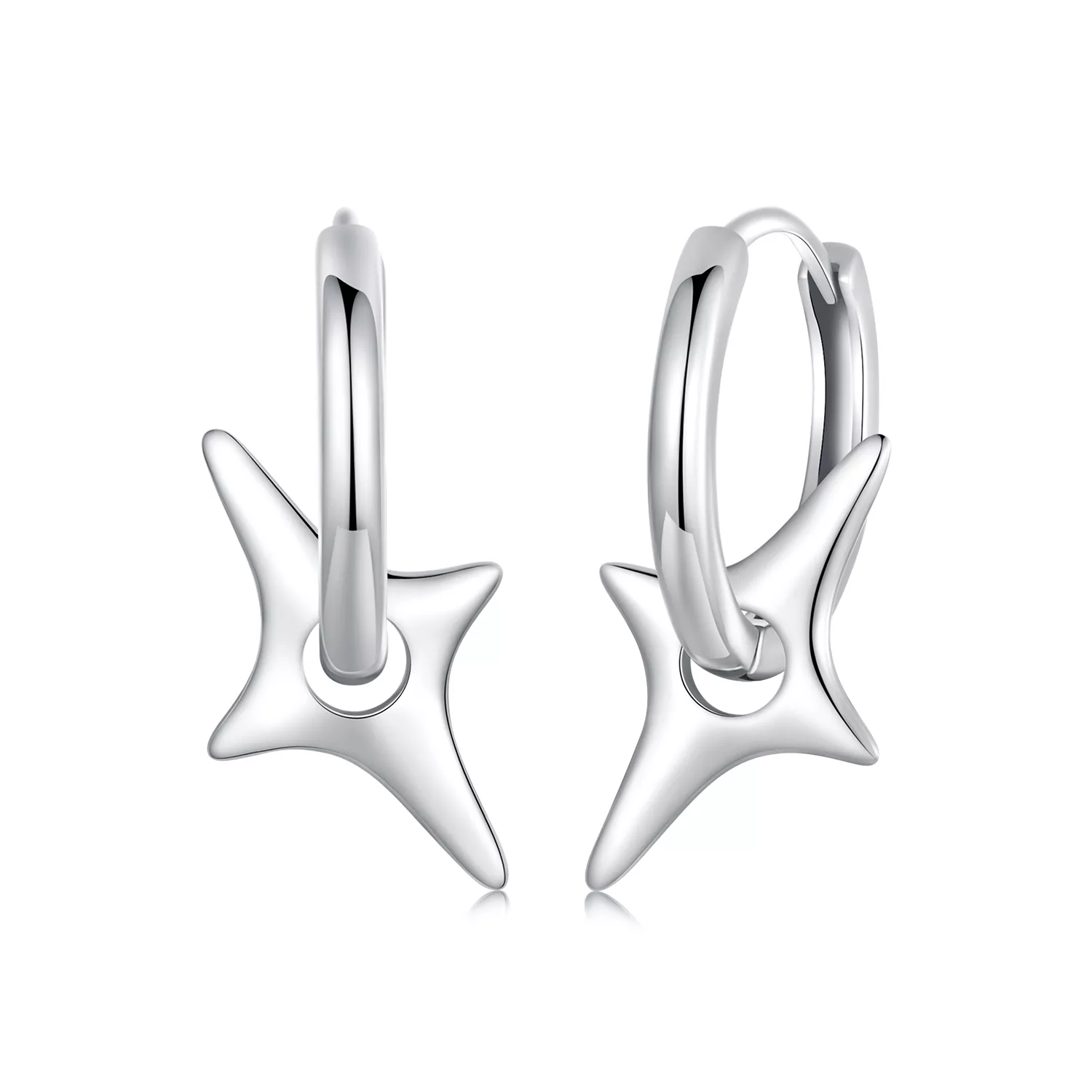 pendientes con estrellas estilo pandora bse1083