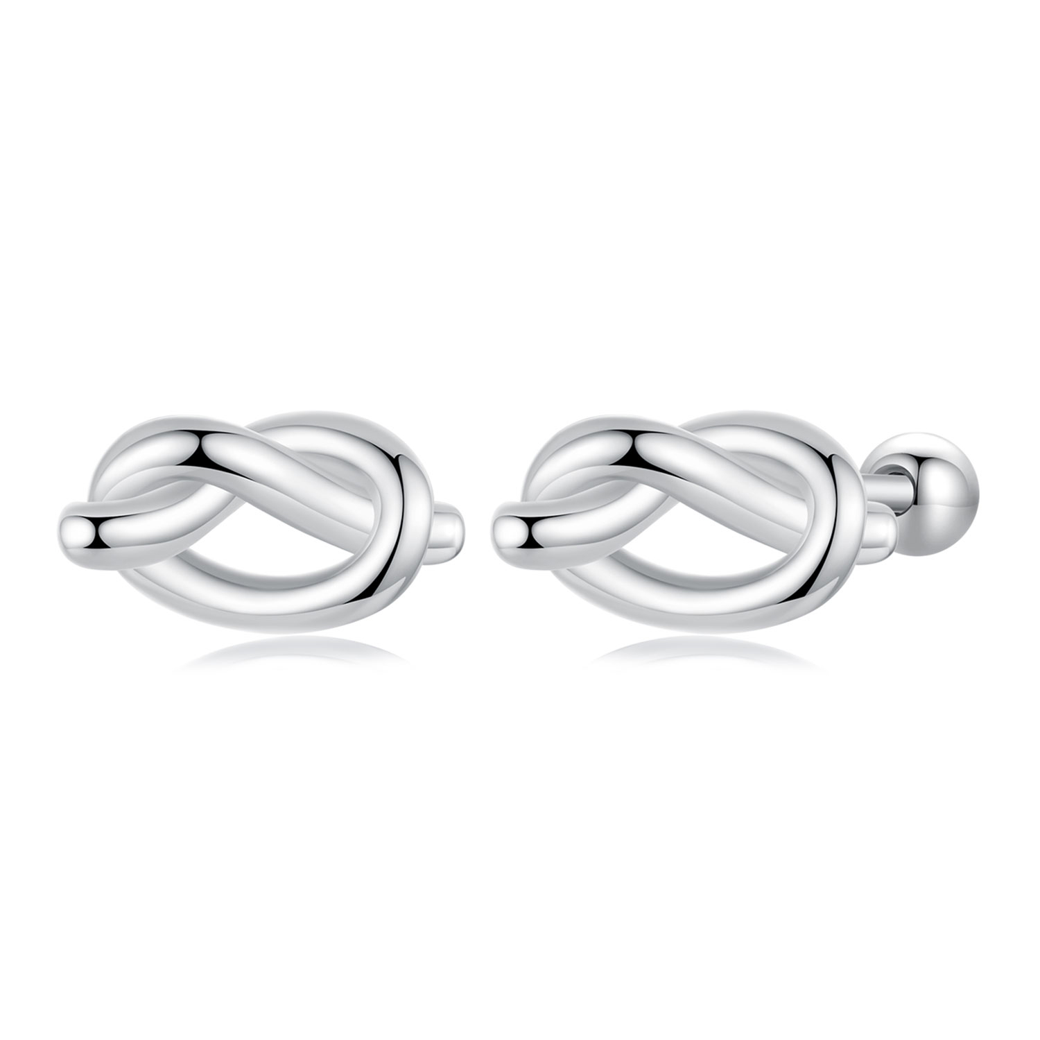 pendientes con nudo estilo pandora bse1051
