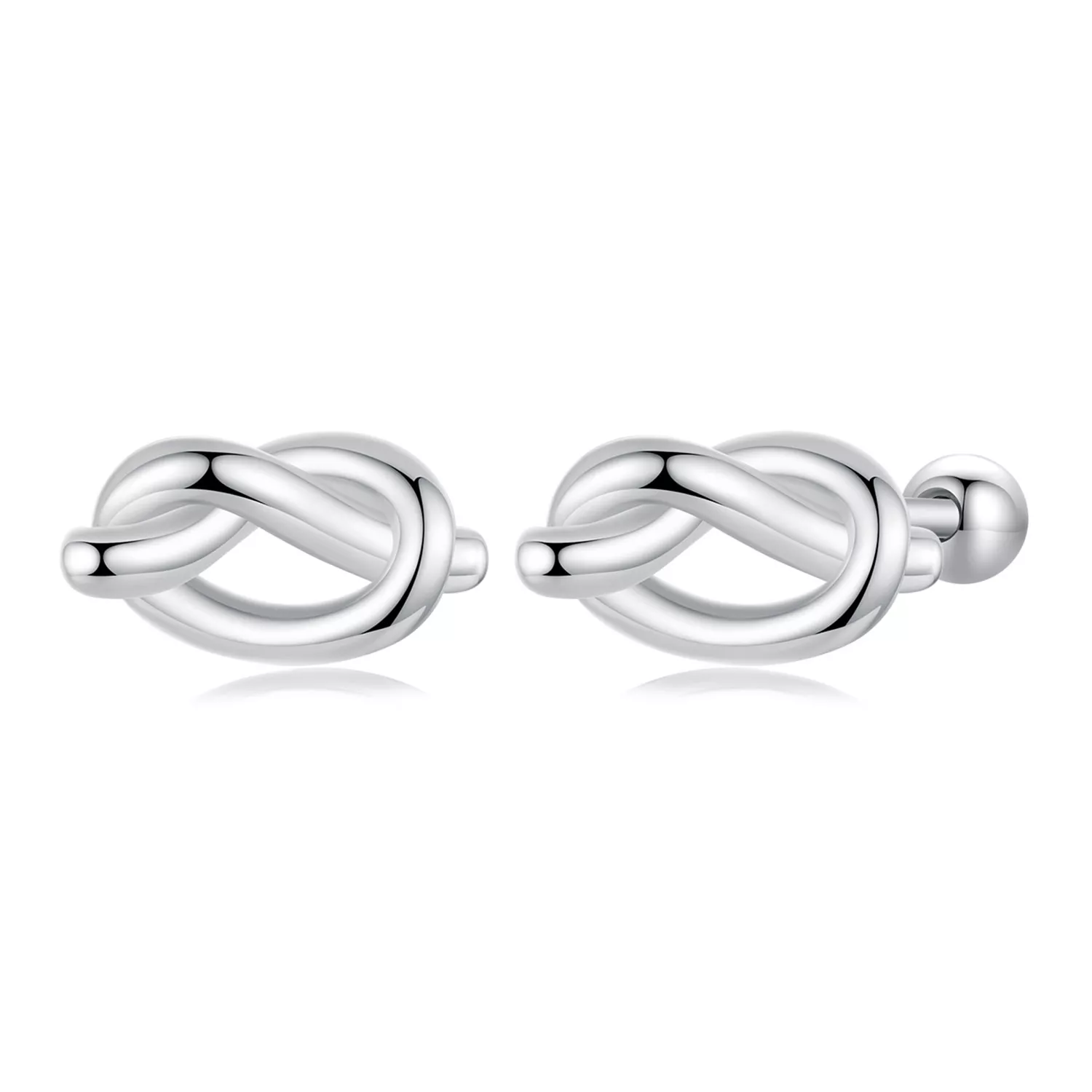 pendientes con nudo estilo pandora bse1051