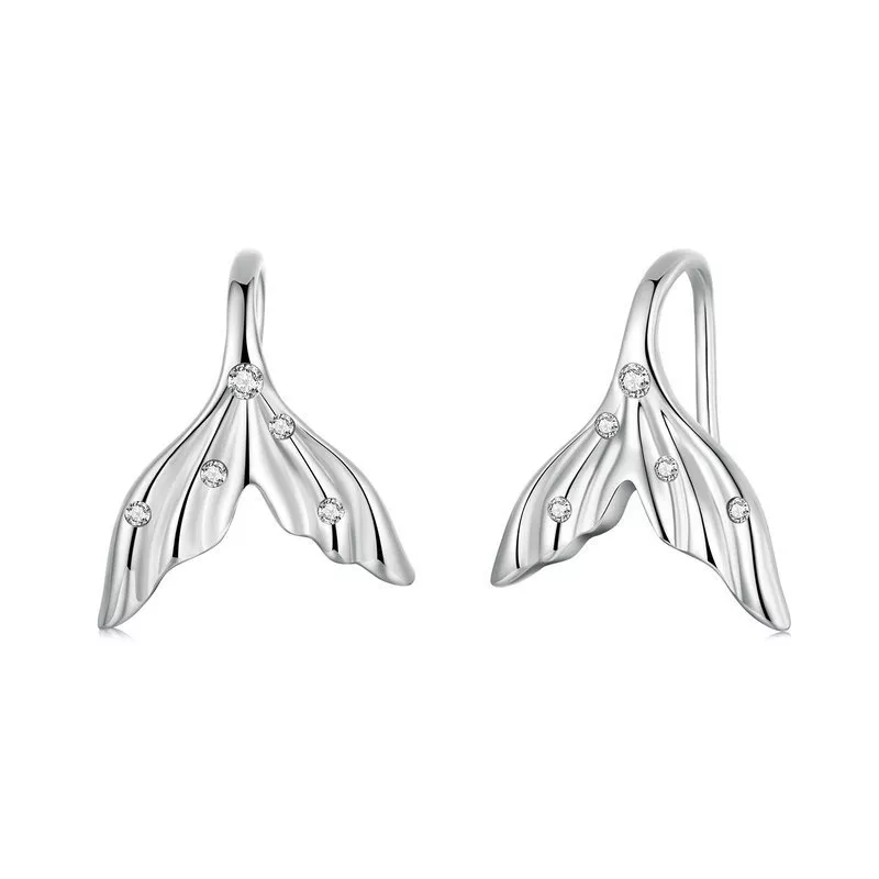 pendientes de cola de pez estilo pandora sce1807