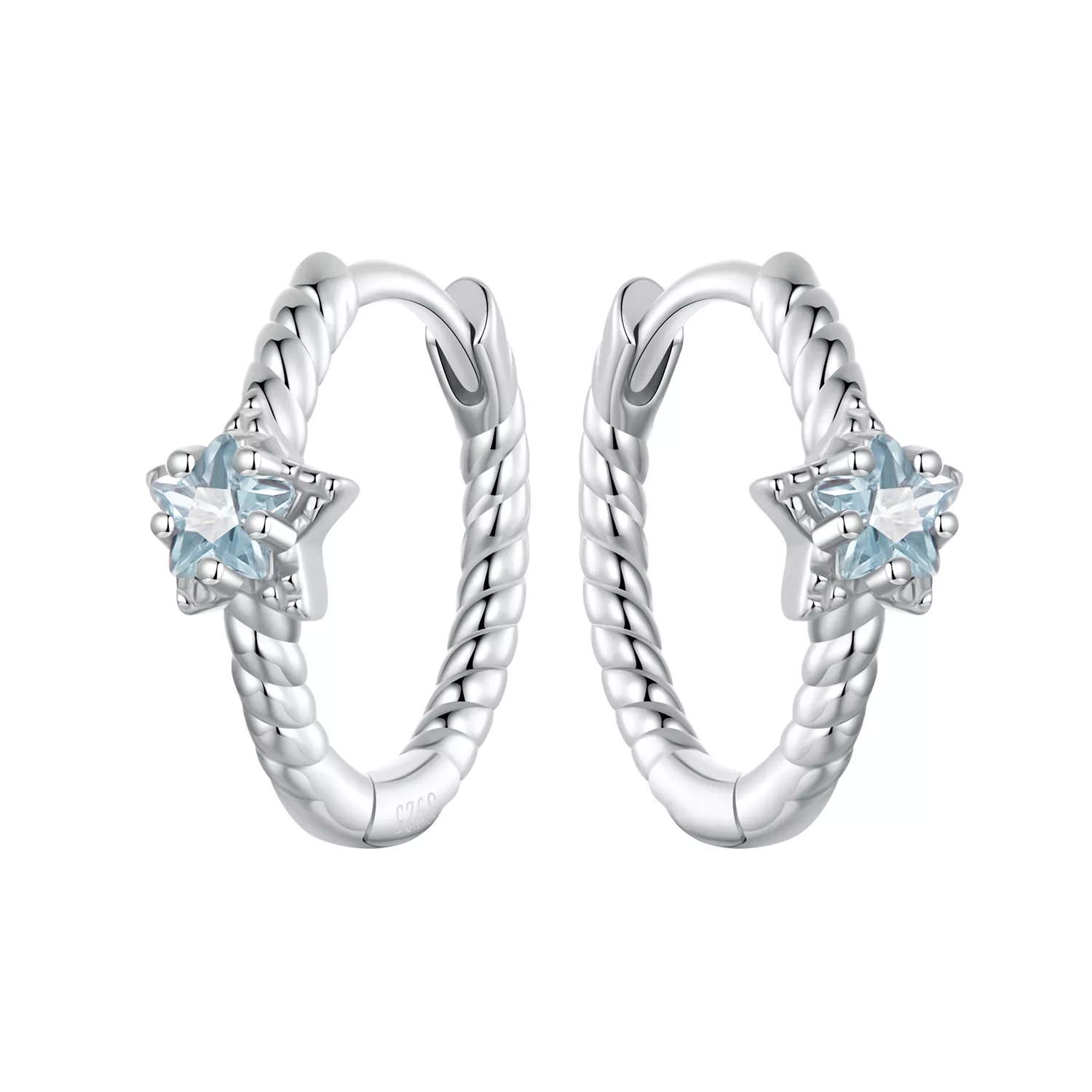 pendientes de estrella estilo pandora bse1090