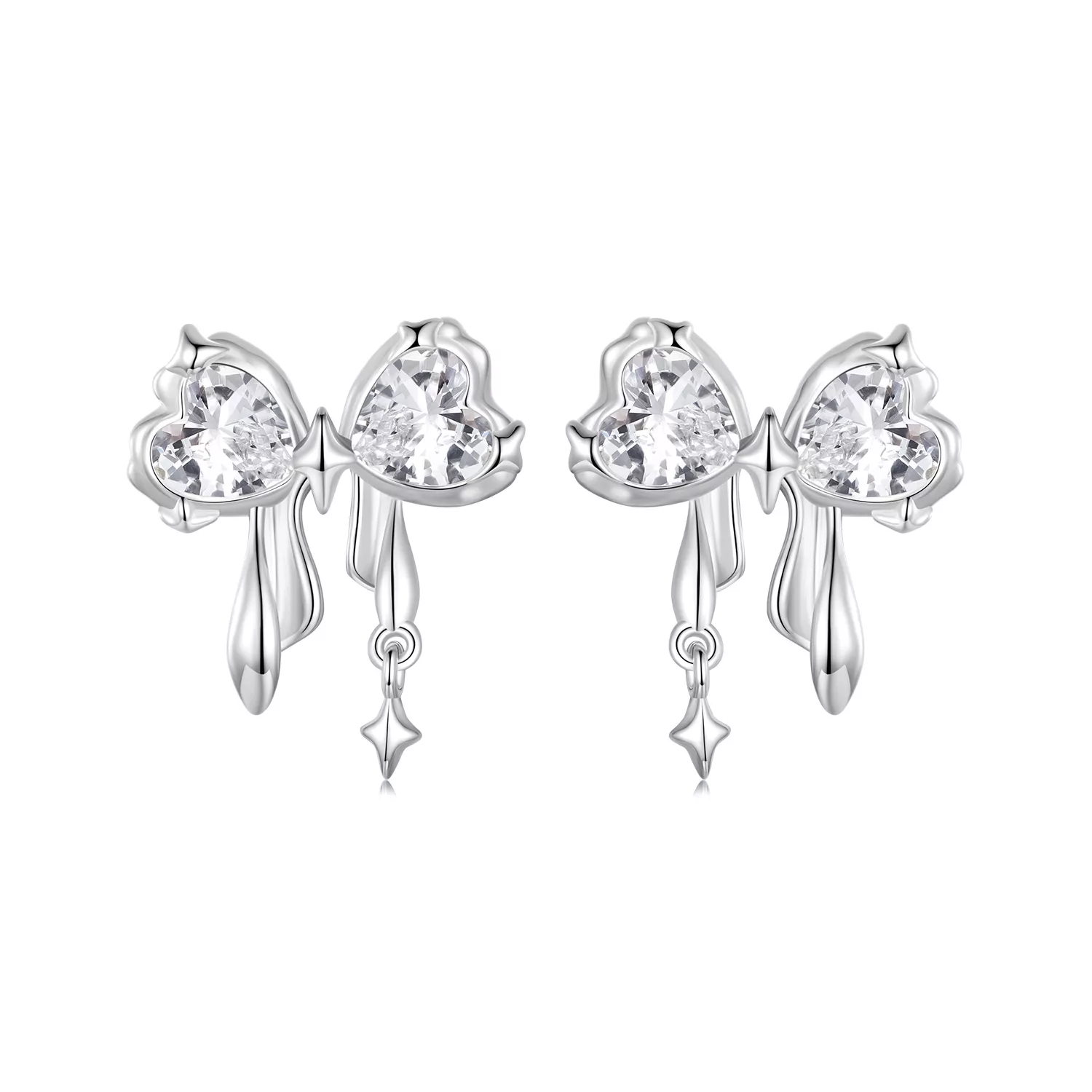 pendientes de lazo estilo pandora bse1061