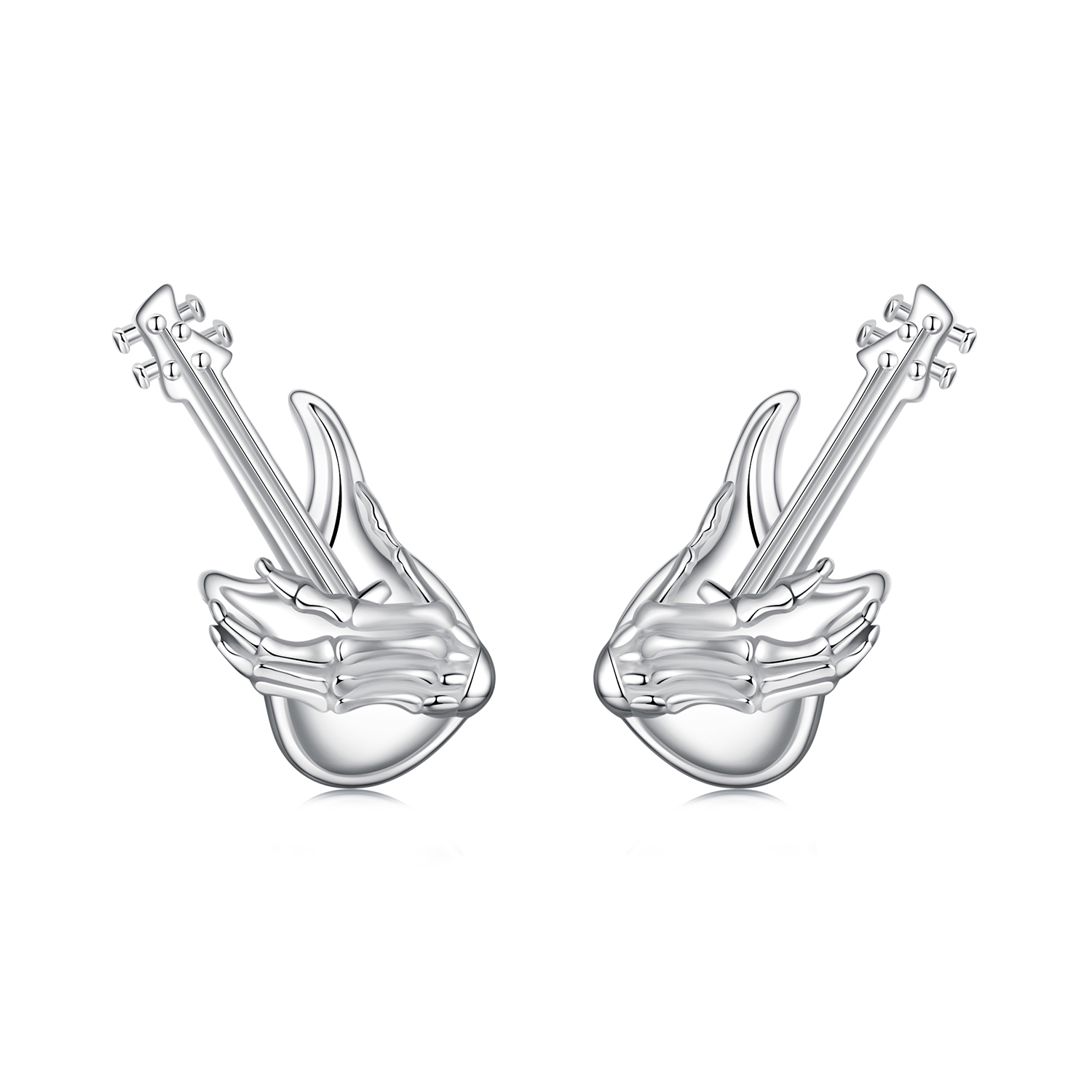 pendientes de mano de esqueleto estilo pandora sce1806