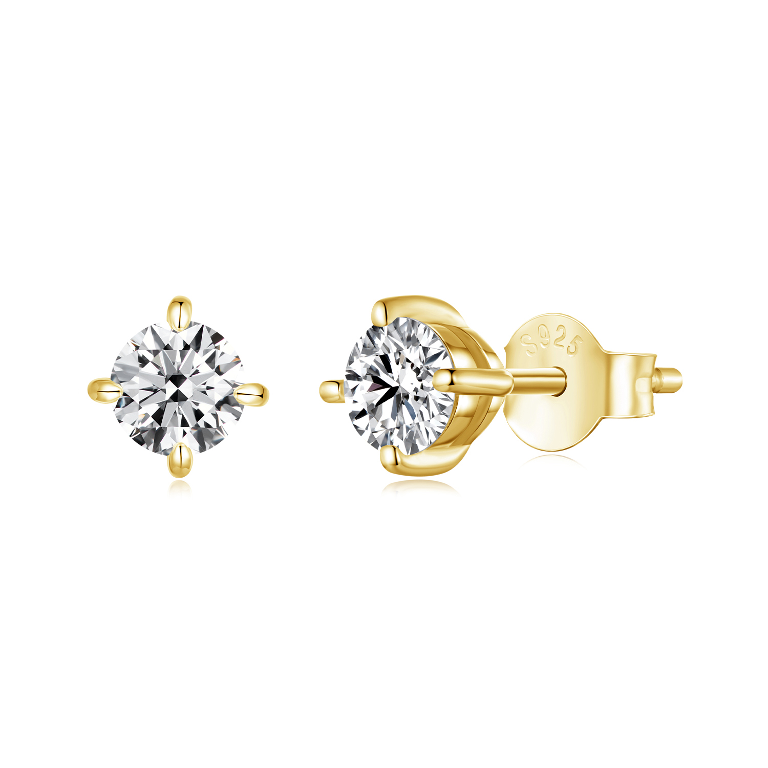 pendientes de moissanita de 05 ct estilo pandora mse038 bm