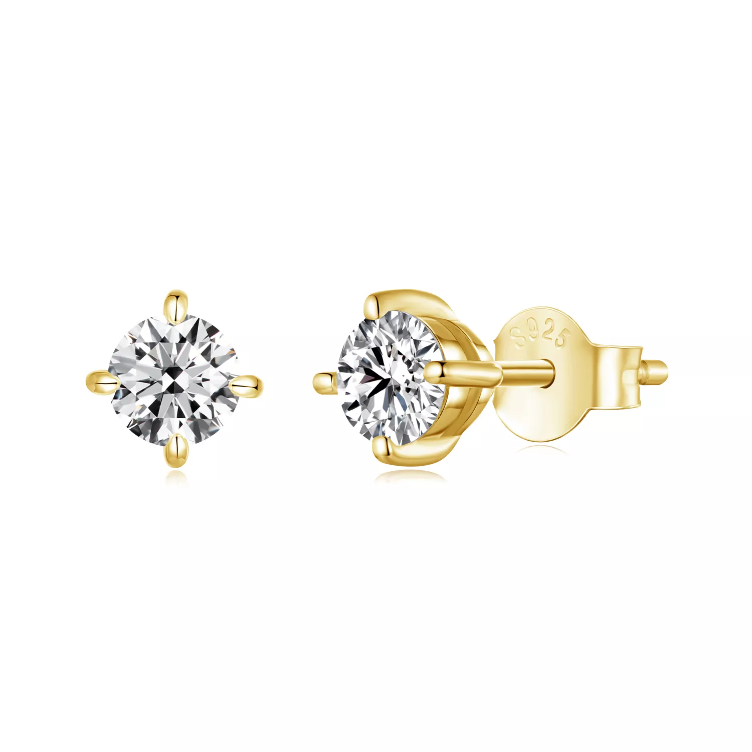 pendientes de moissanita de 05 ct estilo pandora mse038 bm