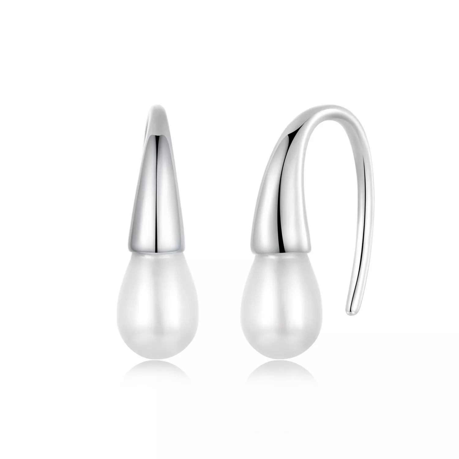 pendientes de perlas estilo lágrima de pandora bse1054