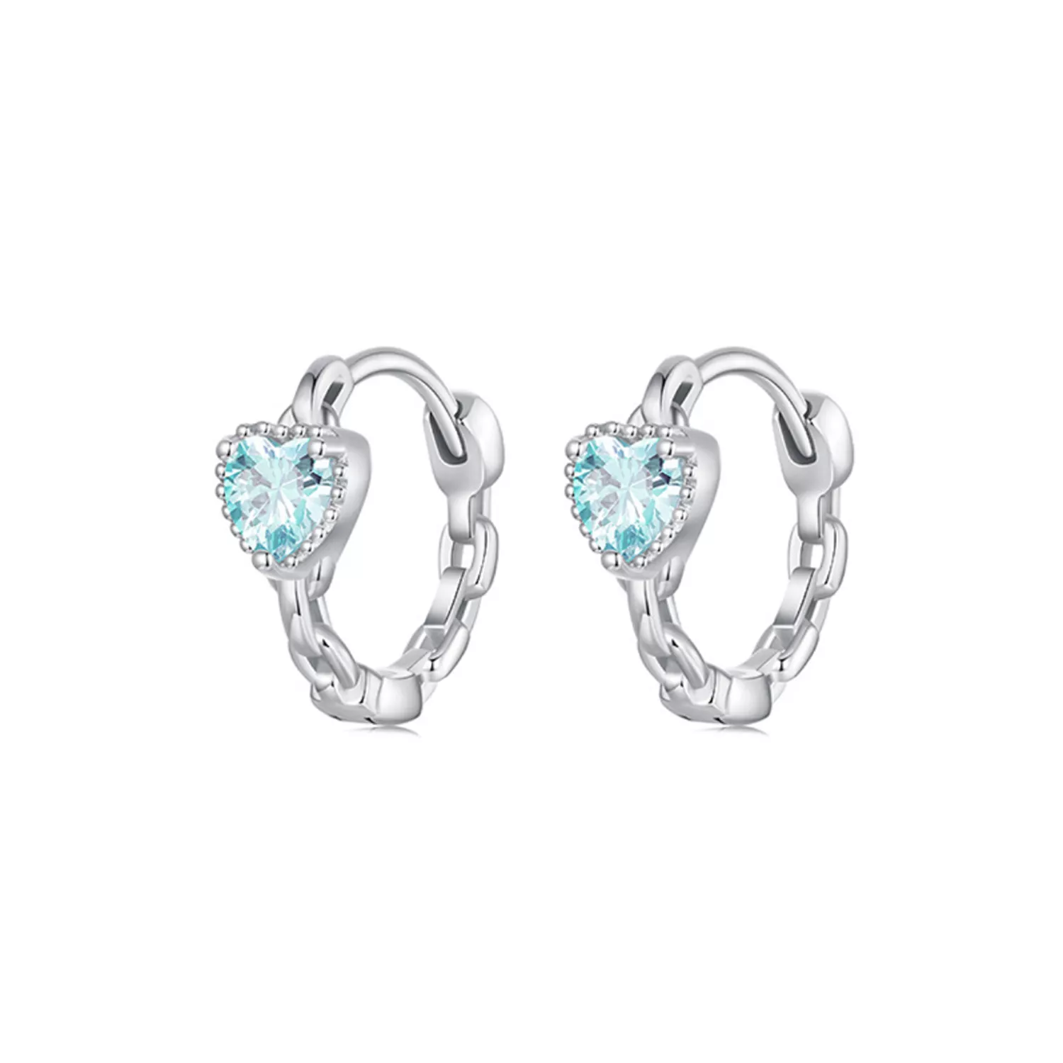 pendientes estilo pandora corazón del mar bse1099