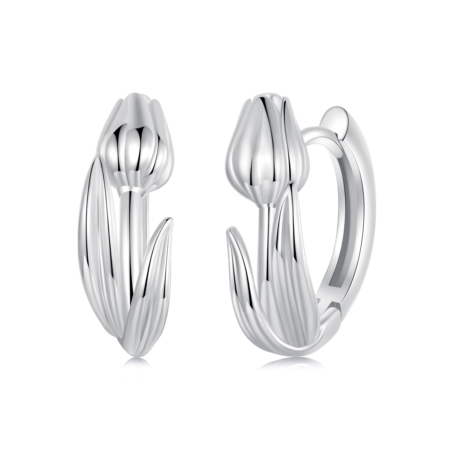 pendientes estilo tulipán pandora bse1085