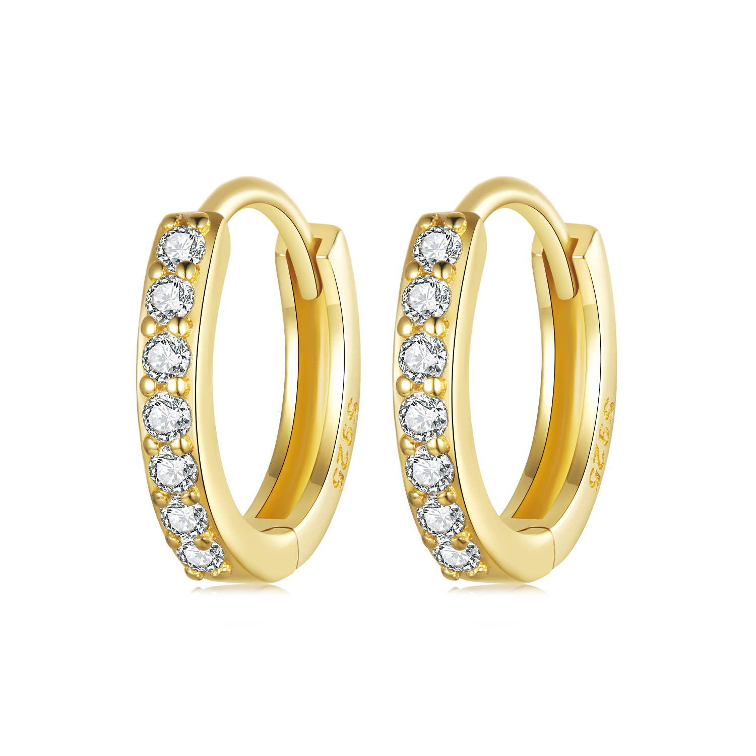 pendientes sencillos de plata de ley estilo pandora bse1060 bs