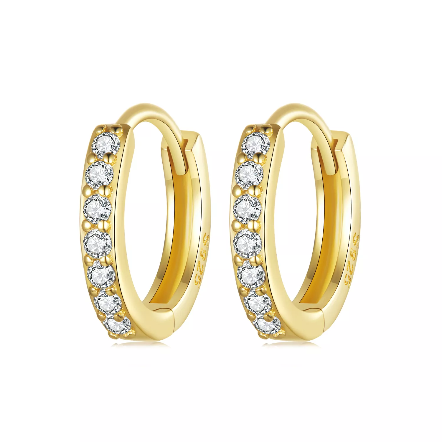 pendientes sencillos de plata de ley estilo pandora bse1060 bs