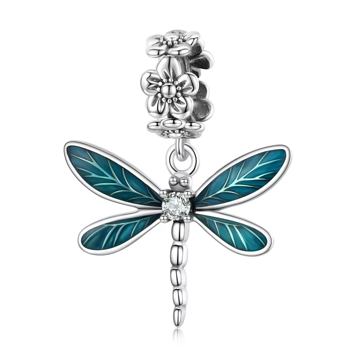 precioso colgante de libélula estilo pandora bsc521