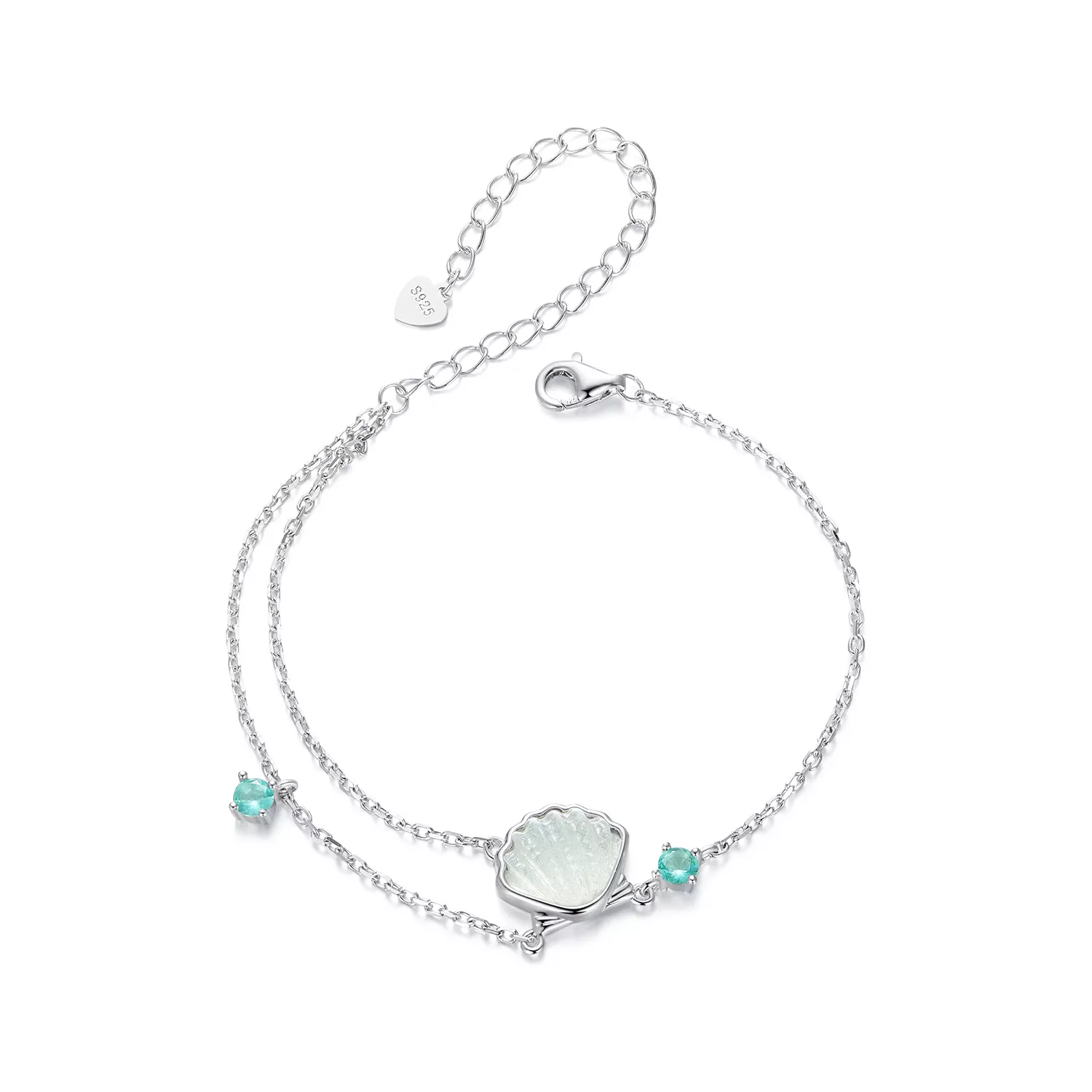 pulsera de conchas marinas estilo pandora bsb186