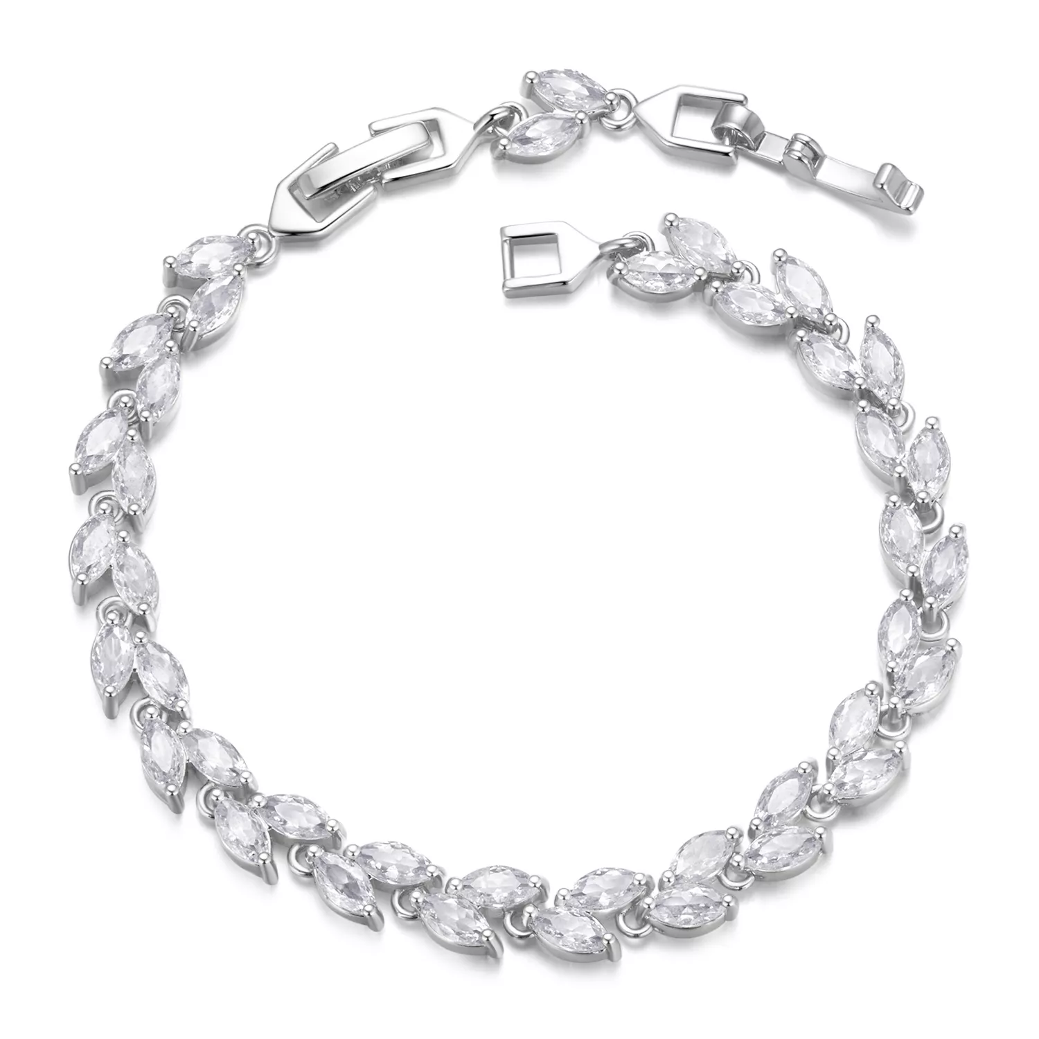 pulsera de hoja de olivo estilo pandora yib069 a