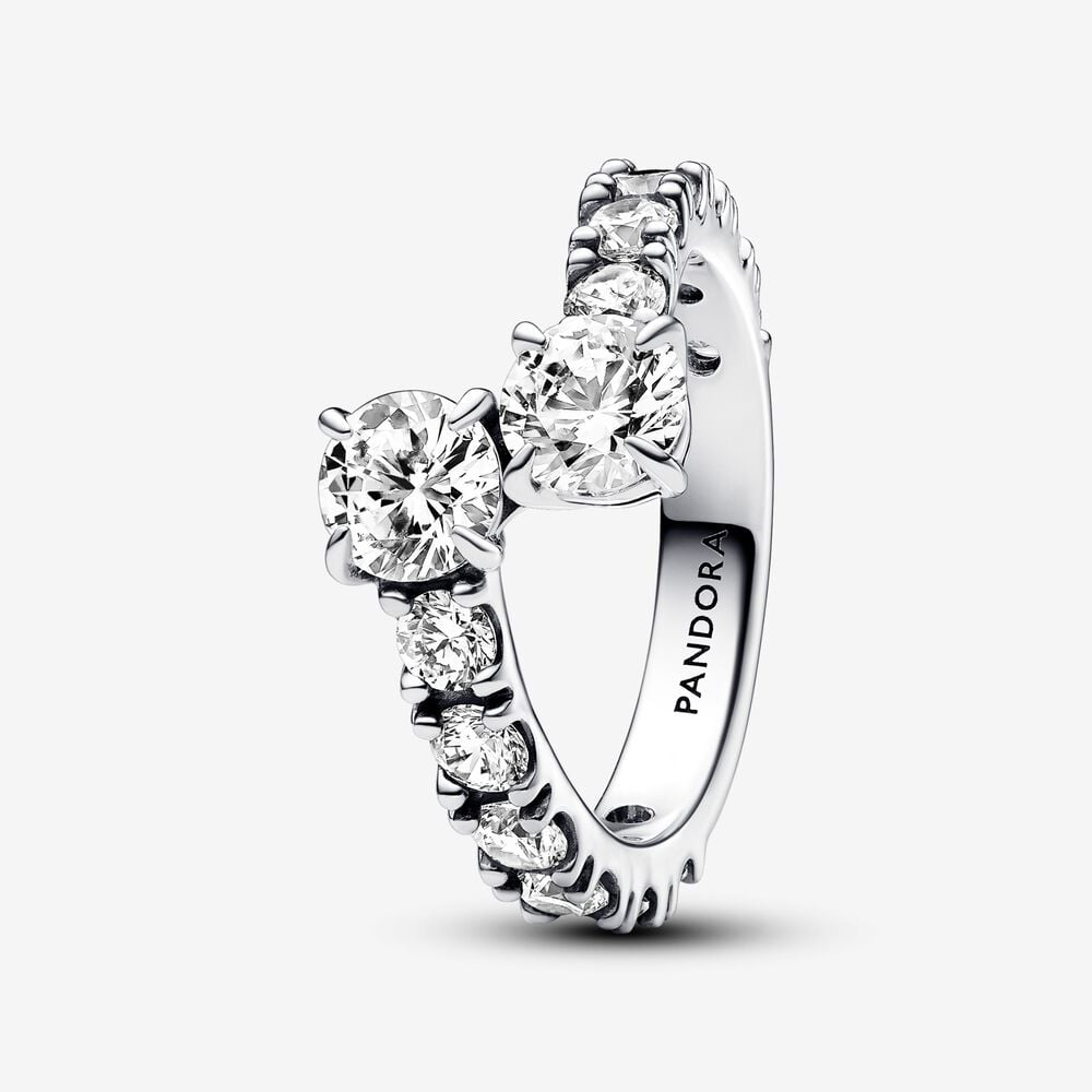 anillo pandora banda brillante superpuesta 193149c01