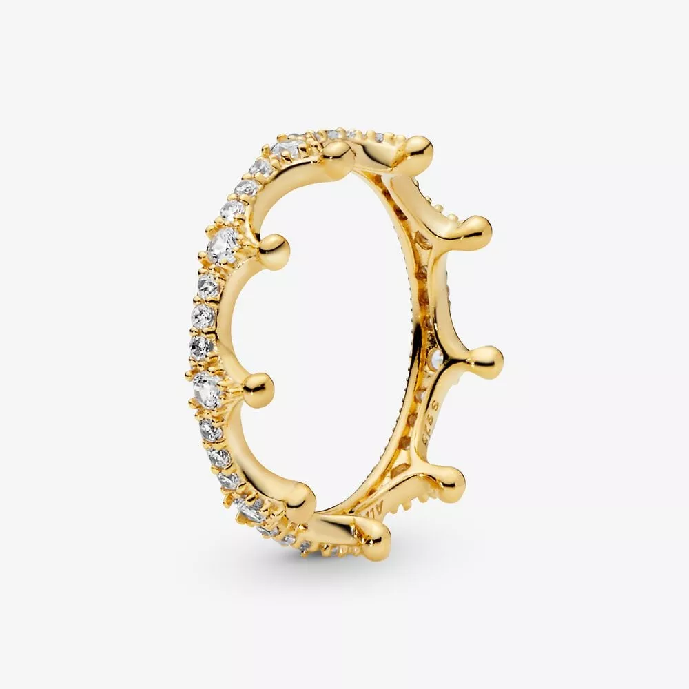 anillo pandora corona resplandor transparente 168654c01