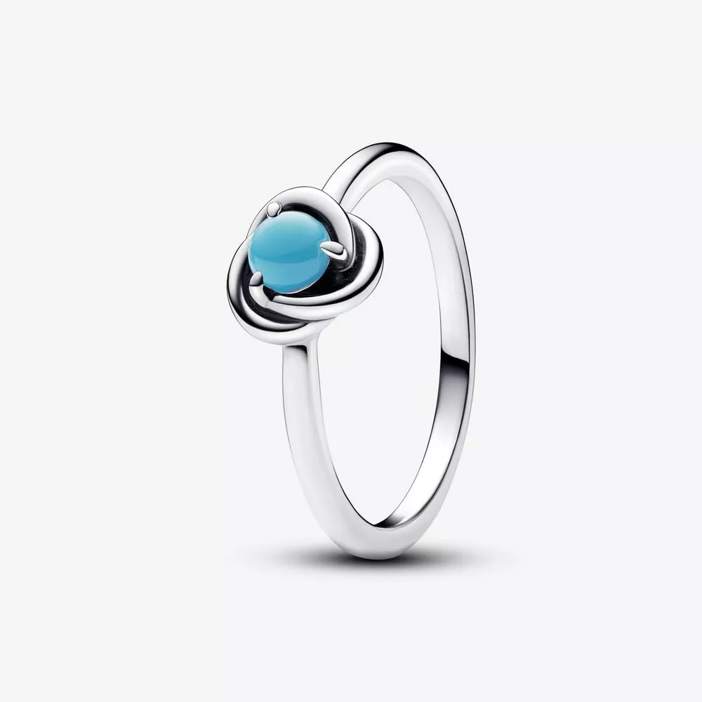 anillo pandora círculo eternity azul turquesa 192993c12