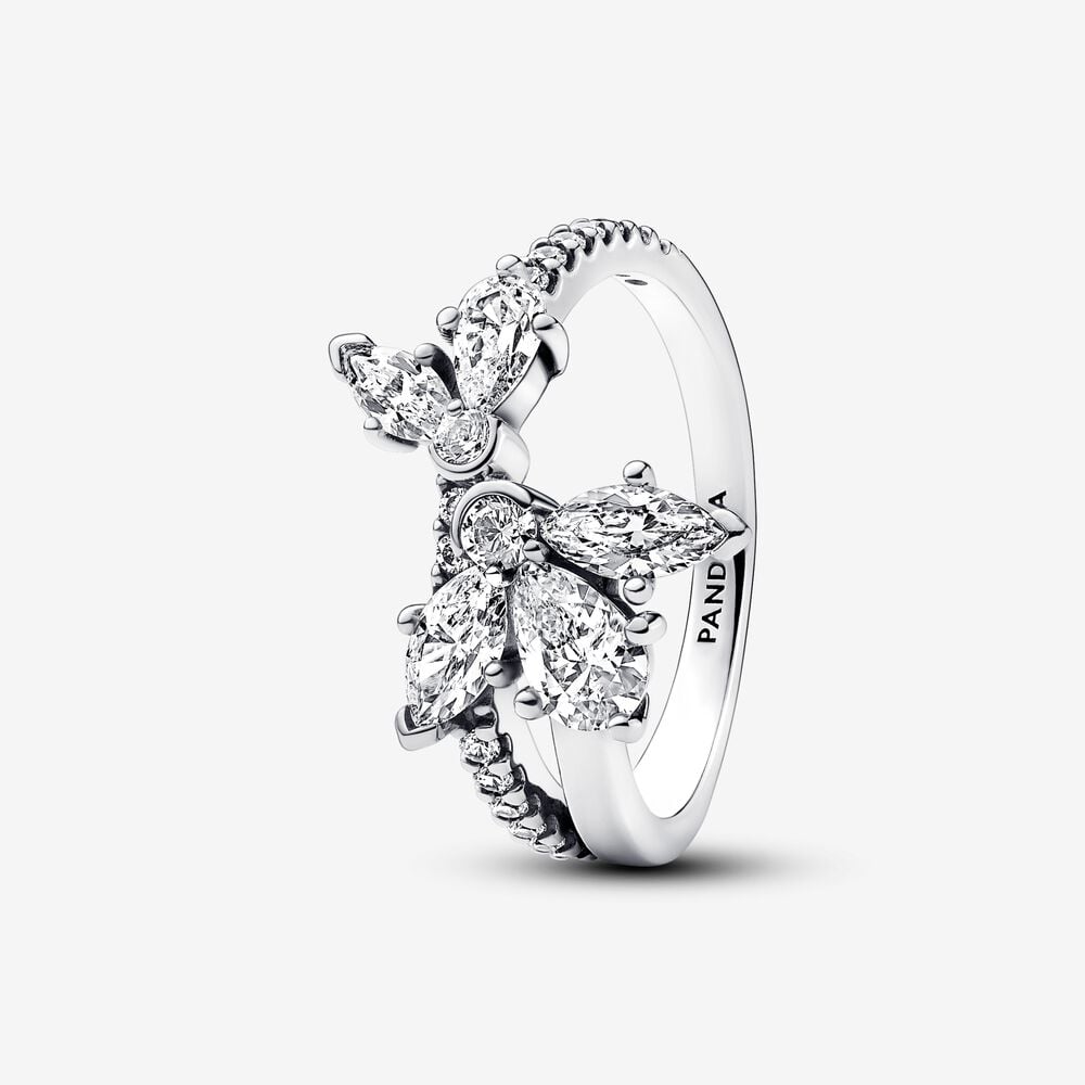 anillo pandora herbario brillante asimétrico 193023c01