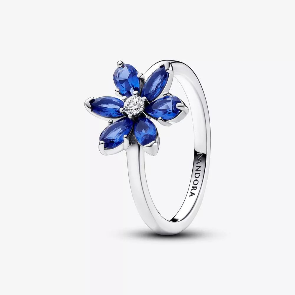 anillo pandora herbario brillante azul 193000c01
