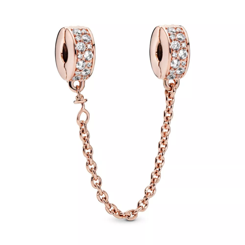 cadena de seguridad pandora elegancia brillante 786322cz