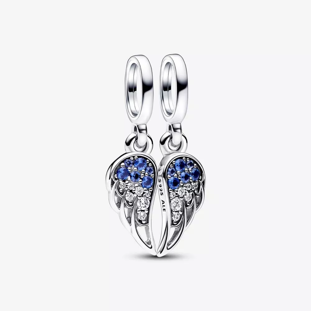charm colgante pandora alas de ángel divisibles brillantes 792821c01