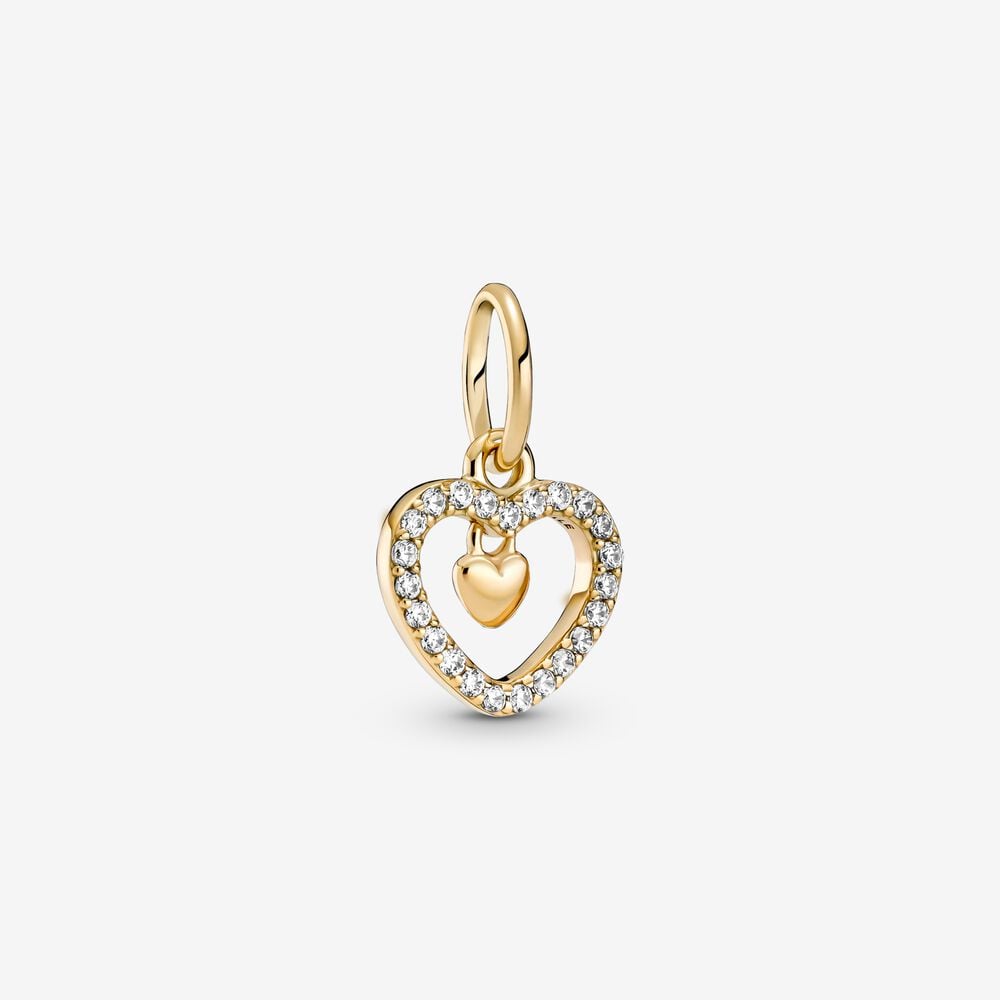 charm colgante pandora corazón doble brillante 759142c01