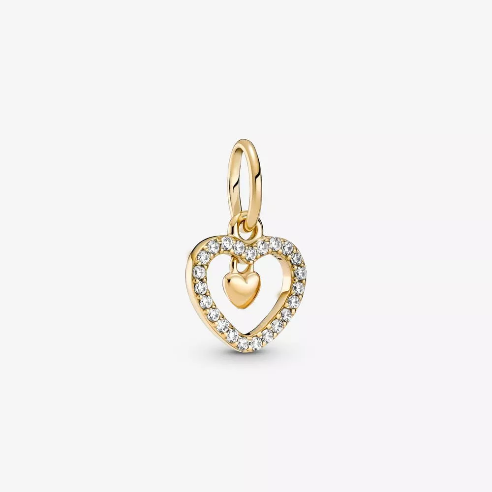 charm colgante pandora corazón doble brillante 759142c01