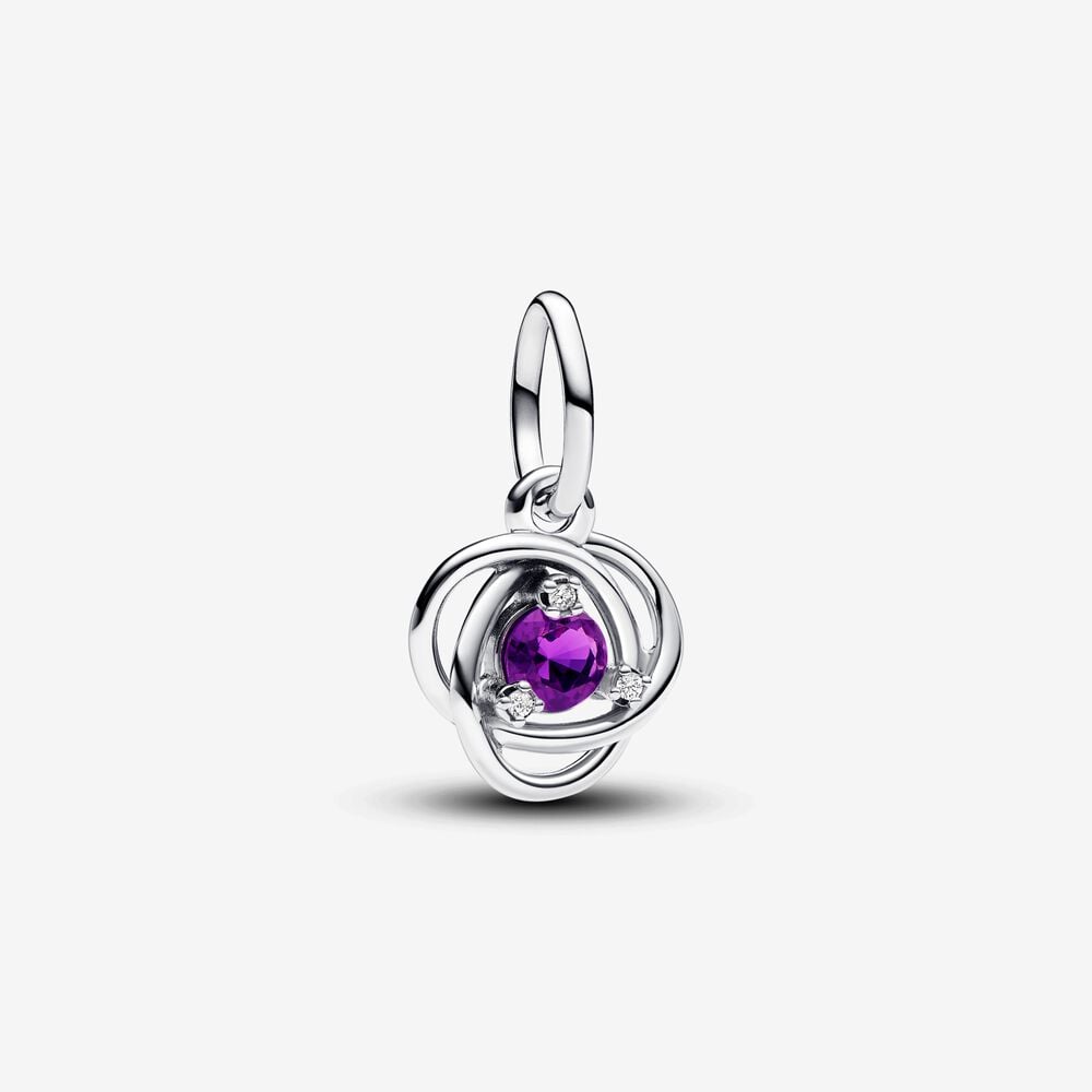 charm colgante pandora círculo eternity morado 793125c02