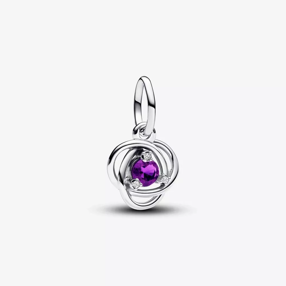 charm colgante pandora círculo eternity morado 793125c02