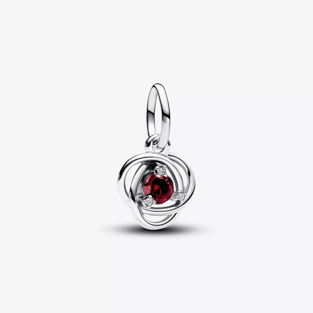 charm colgante pandora círculo eternity rojo 793125c01
