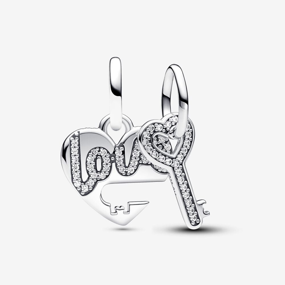 charm colgante pandora divisible corazón y llave 793081c01