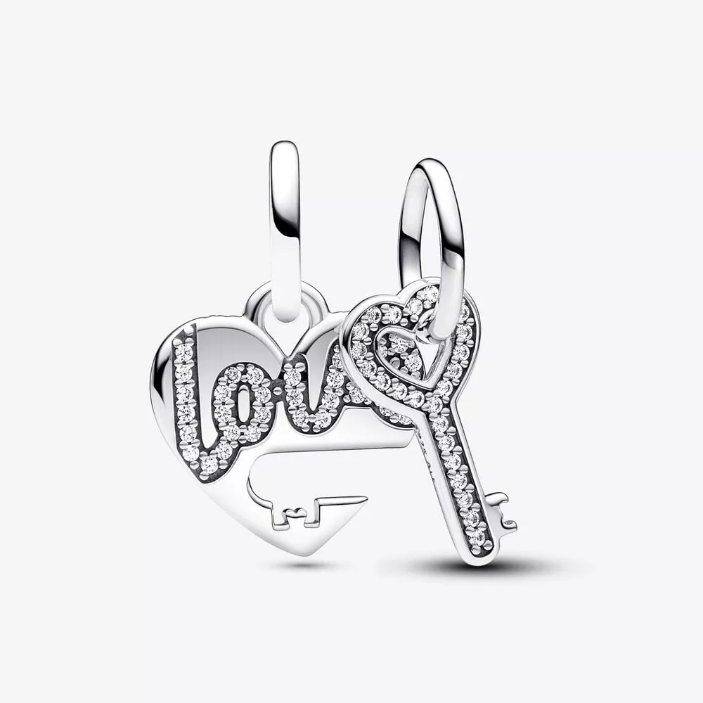 charm colgante pandora divisible corazón y llave 793081c01