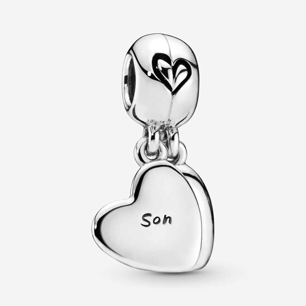 charm colgante pandora en plata de ley amor de madre e hijo 797777en16