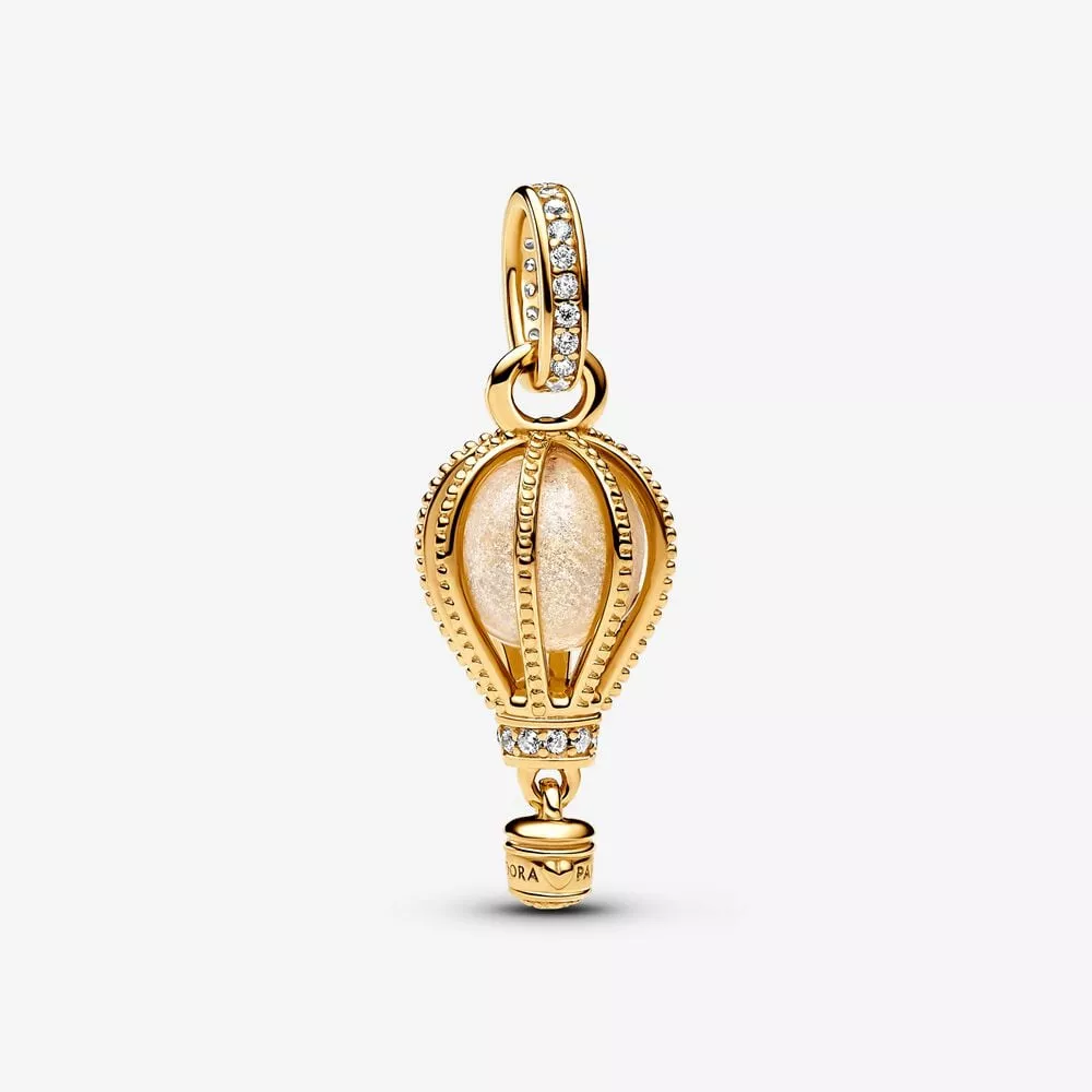 charm colgante pandora globo aerostático transparente brillante 769434c01
