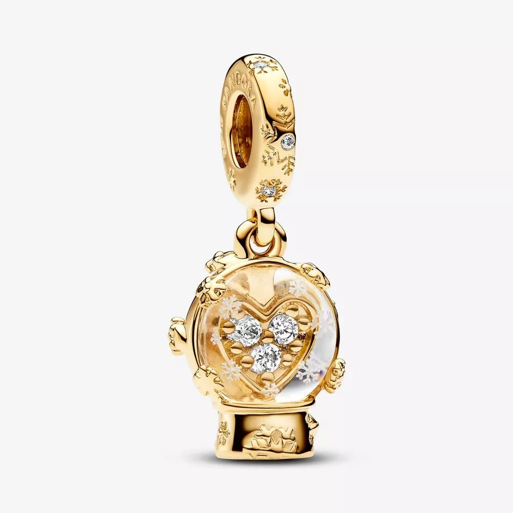 charm colgante pandora globo corazón copo de nieve 762825c01