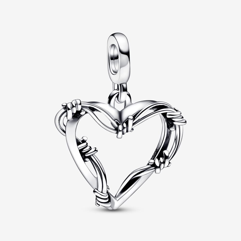 charm de medallón corazón alambre de pandora me 792526c00