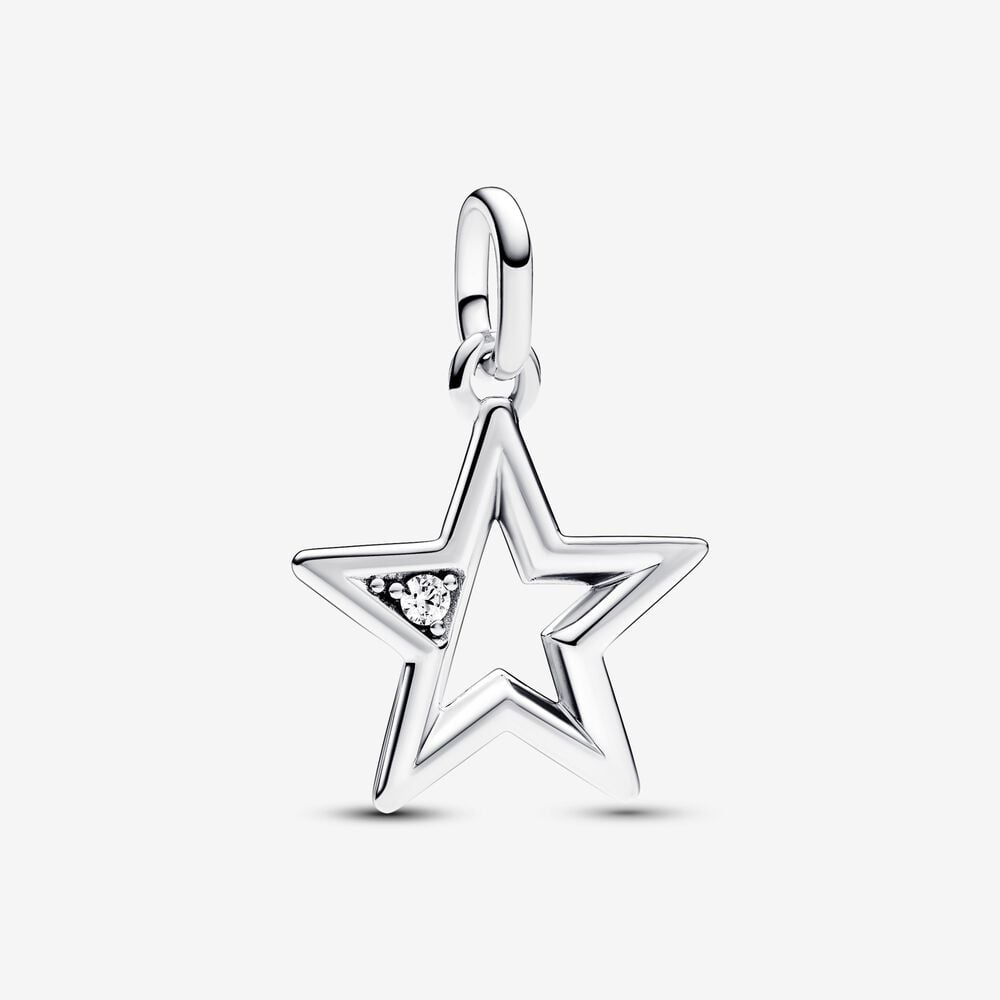charm medallón estrella brillante pandora me 793032c01