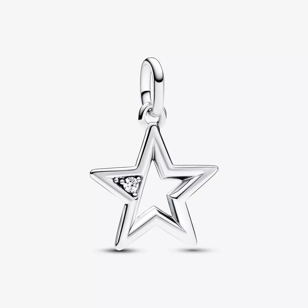 charm medallón estrella brillante pandora me 793032c01
