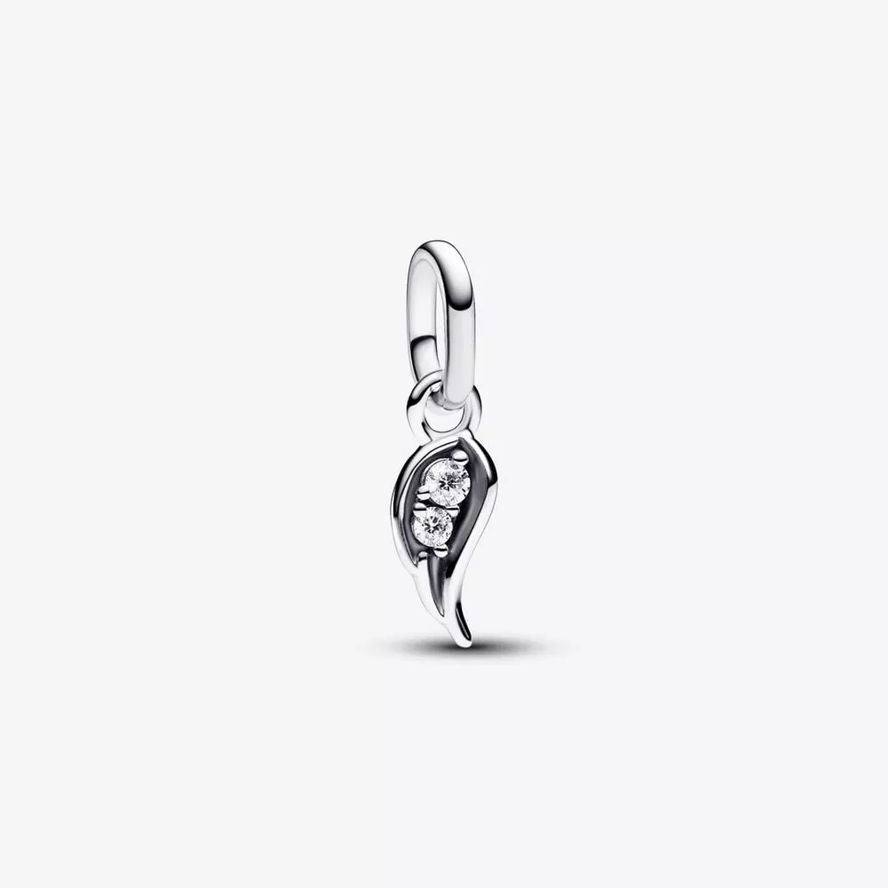 charm mini colgante ala ángel brillante pandora me 793041c01
