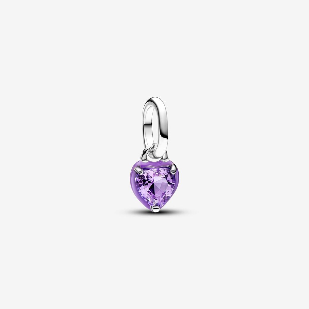 charm mini colgante pandora me chakra corazón morado 793042c04