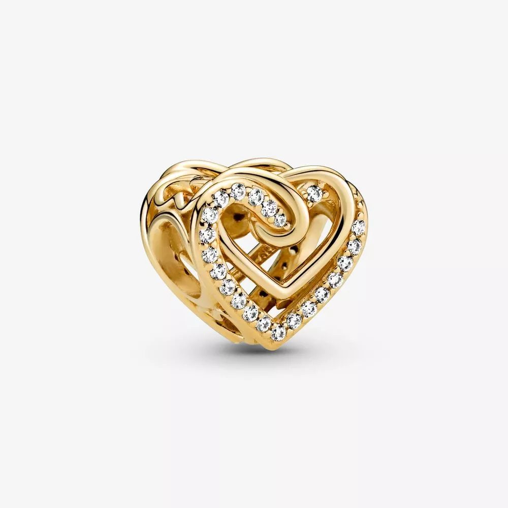 charm pandora corazones entrelazados brillantes 769270c01