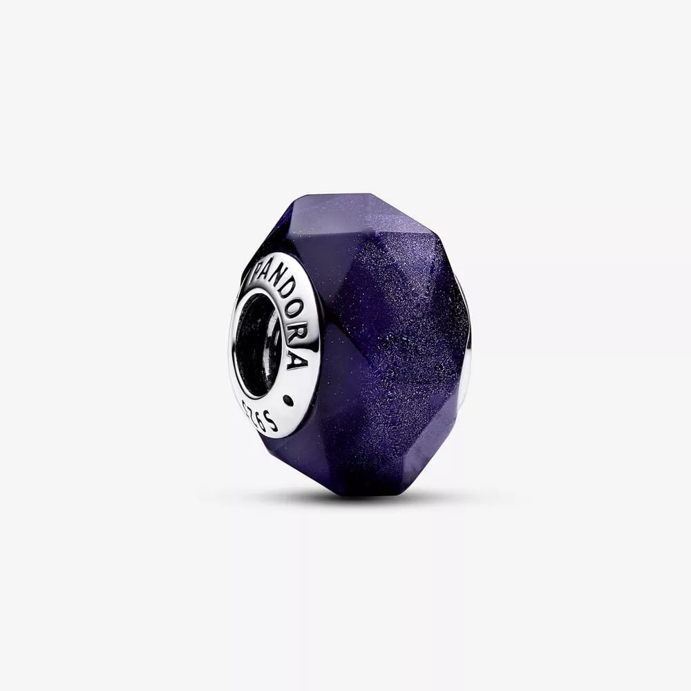charm pandora de cristal de murano azul facetado 792984c00