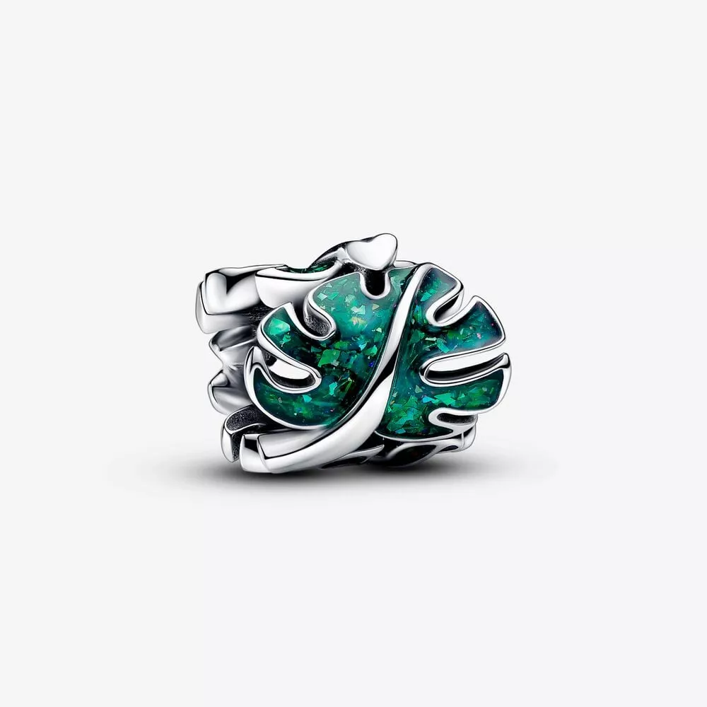 charm pandora hojas de monstera verdes 793332c01