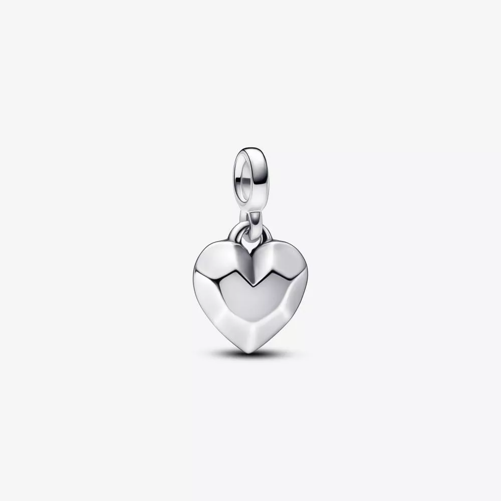 mini charm colgante corazón facetado pandora me 792305c00