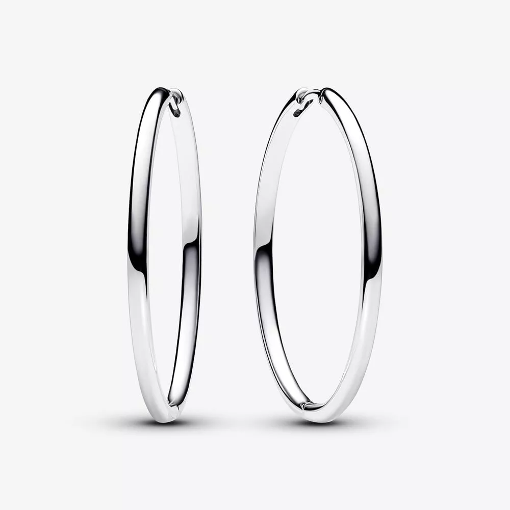 pendientes de aro de 40 mm pandora moments para charm 293336c00