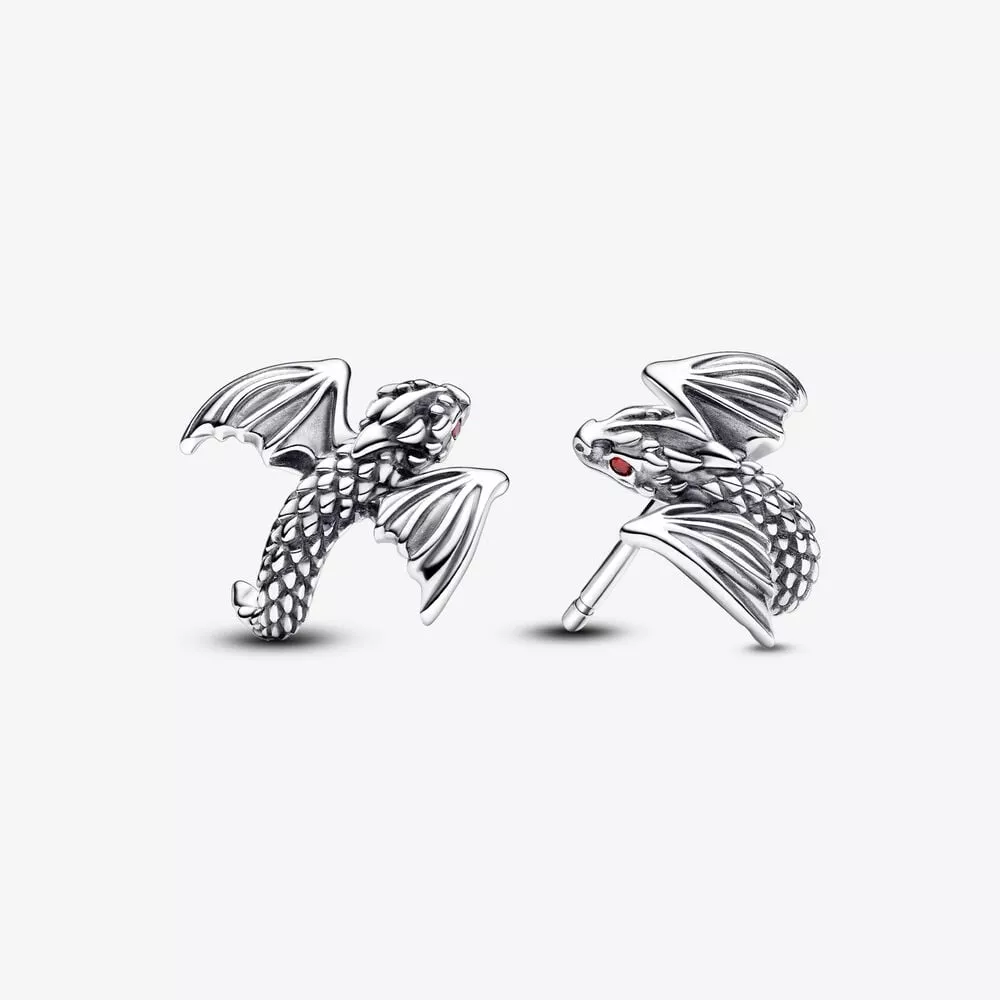 pendientes pandora de botón dragón curvado de juego de tronos 292970c01