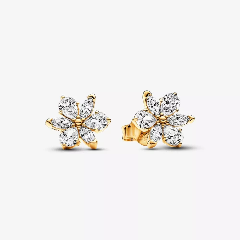 pendientes pandora de botón herbario brillante 262633c01