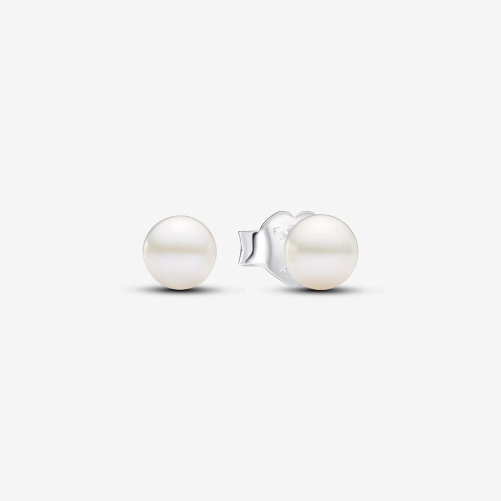 pendientes pandora de botón perla cultivada de agua dulce de 45mm 293168c01