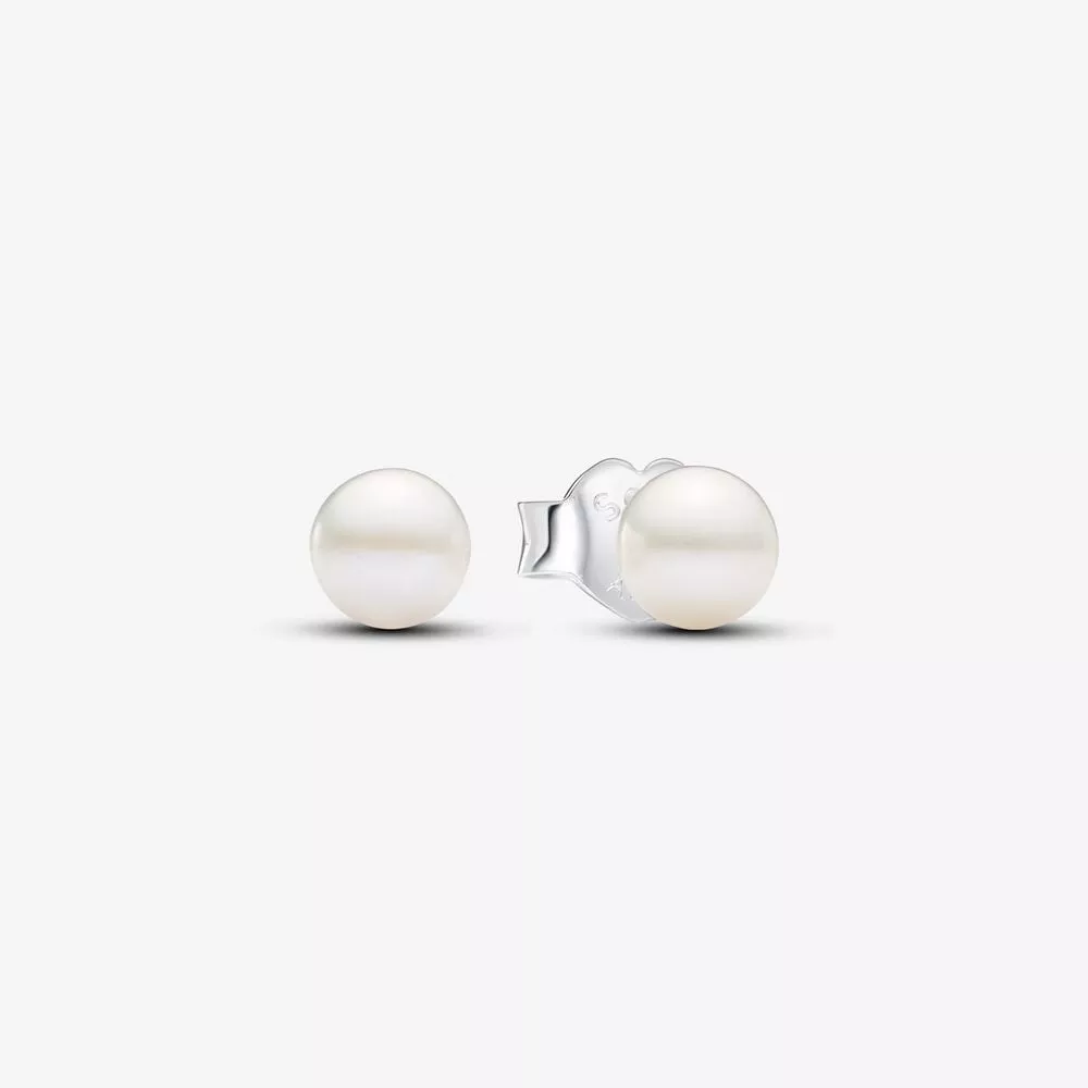 pendientes pandora de botón perla cultivada de agua dulce de 45mm 293168c01