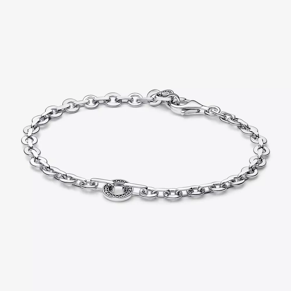 pulsera cadena gruesa pavé pandora signature 592777c01