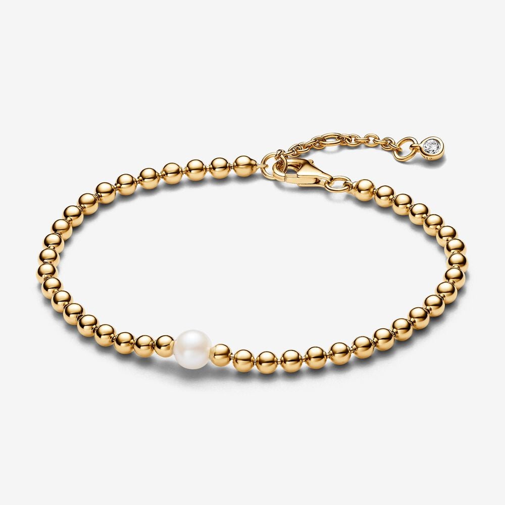 pulsera cuentas pandora y perlas cultivadas de agua dulce 563173c01
